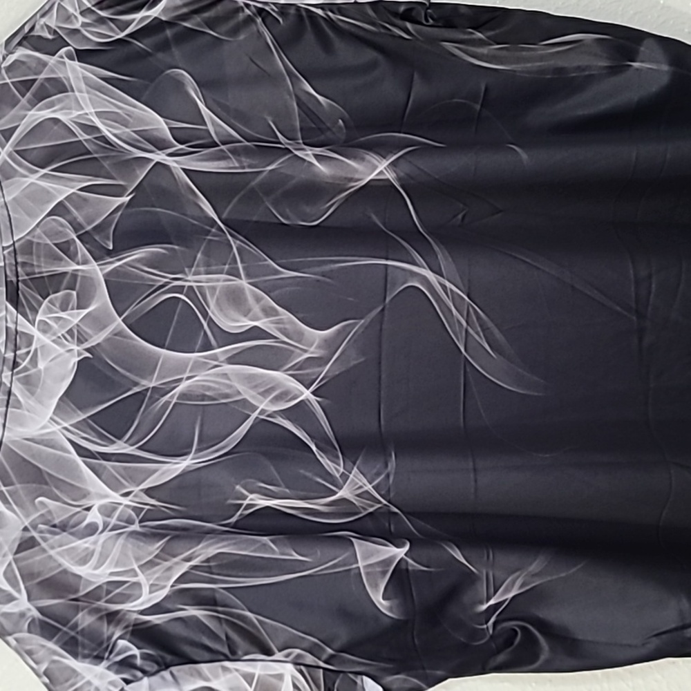 Grey Flame Smoke Luxury Graphic Mens Tee Shirt Dri Fit Tshirt Size 2XL - Picture 10 of 15